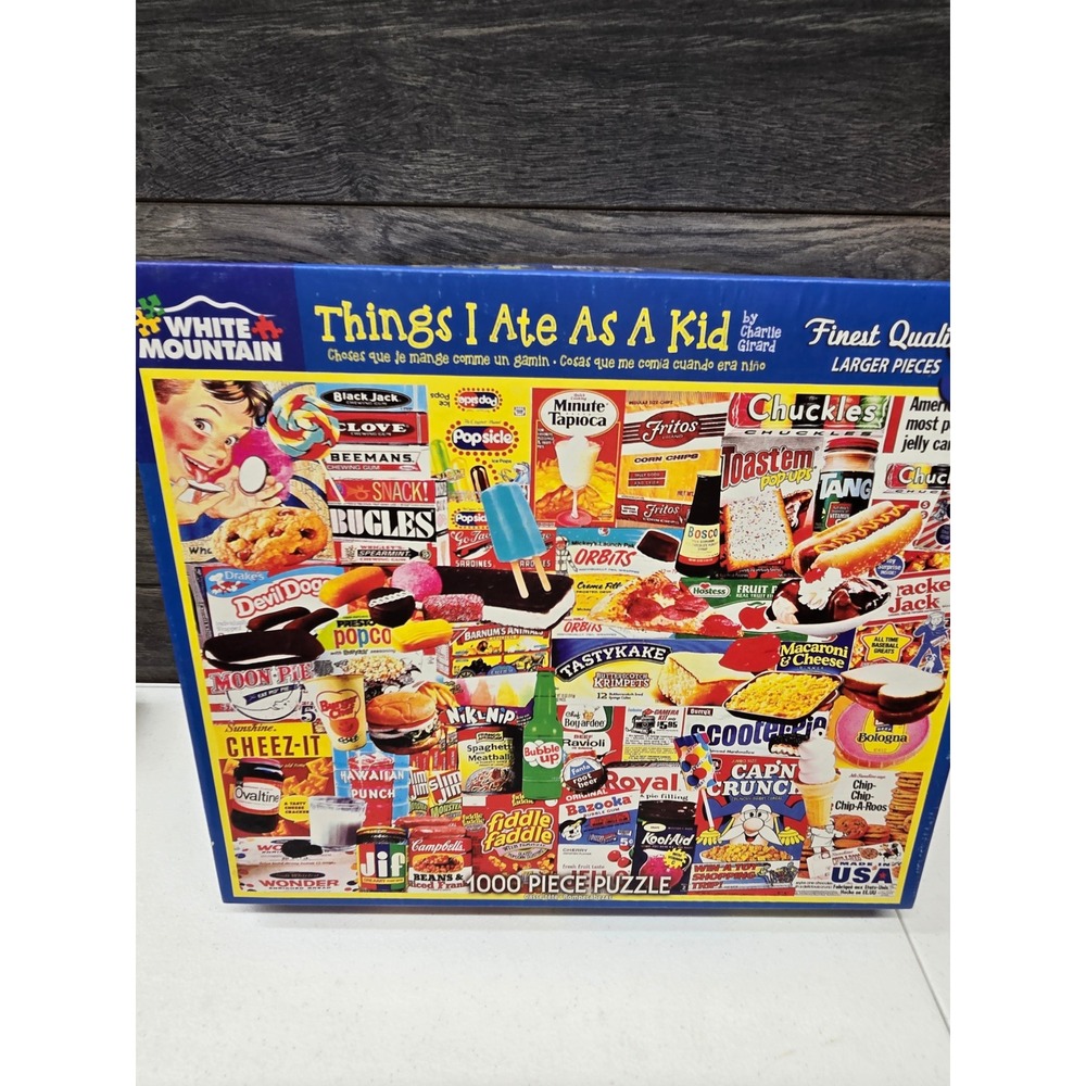White Mountain Puzzles Things I Ate As A Kid 1000 Piece Jigsaw Puzzle Girard